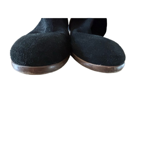 J. Crew Black Knee Boots beautiful Suede with Leather lining Gently Used - Picture 7 of 11